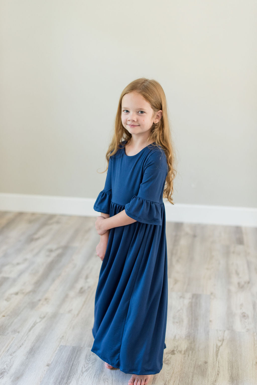 Navy Blue Maxi Dress for girls