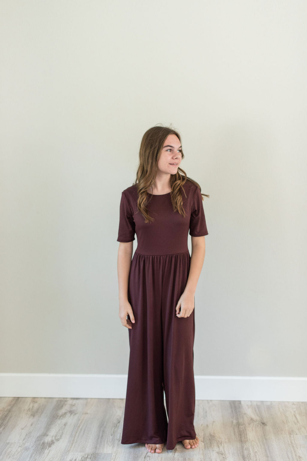 Burgundy Romper