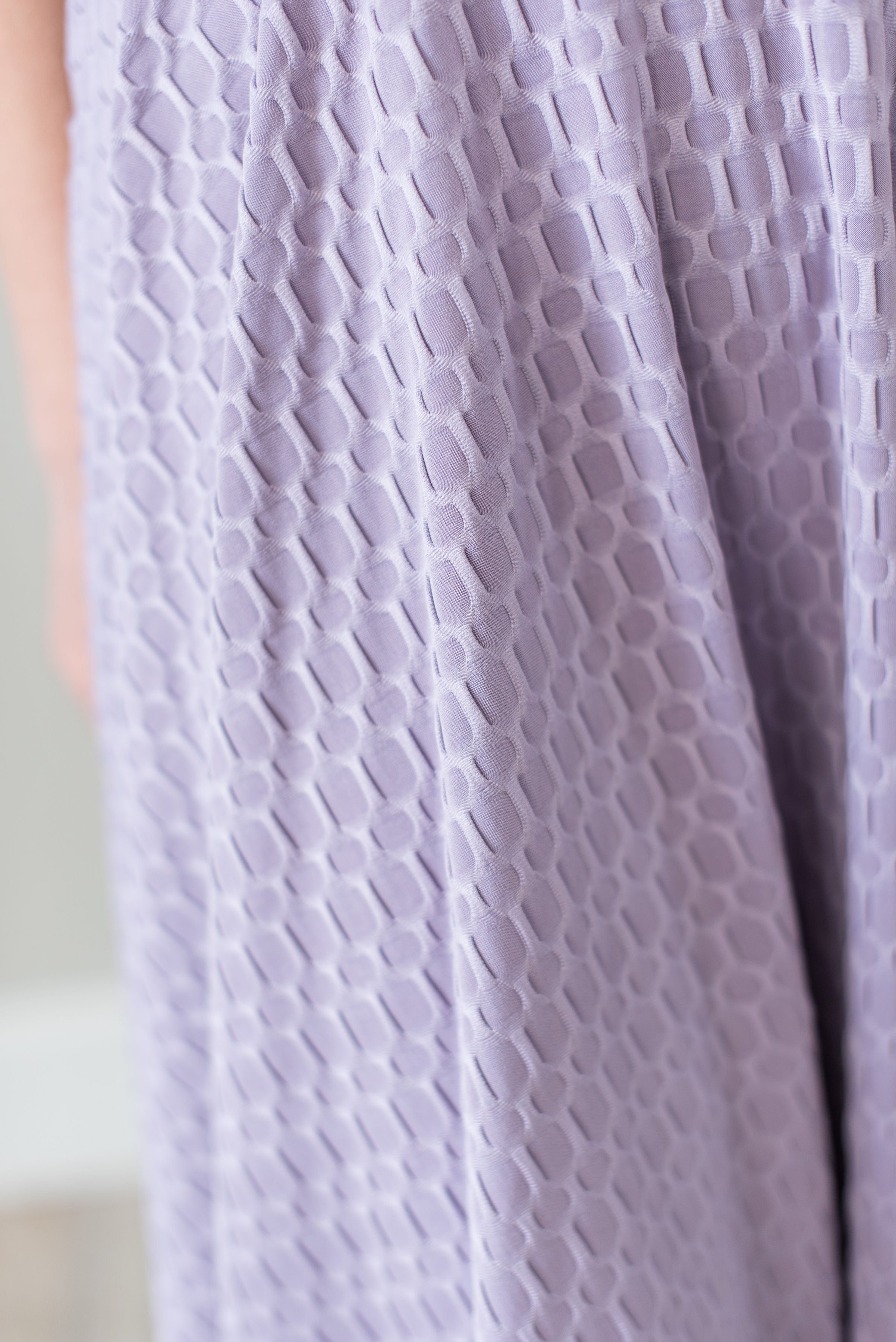Textured Purple Twirl Dress
