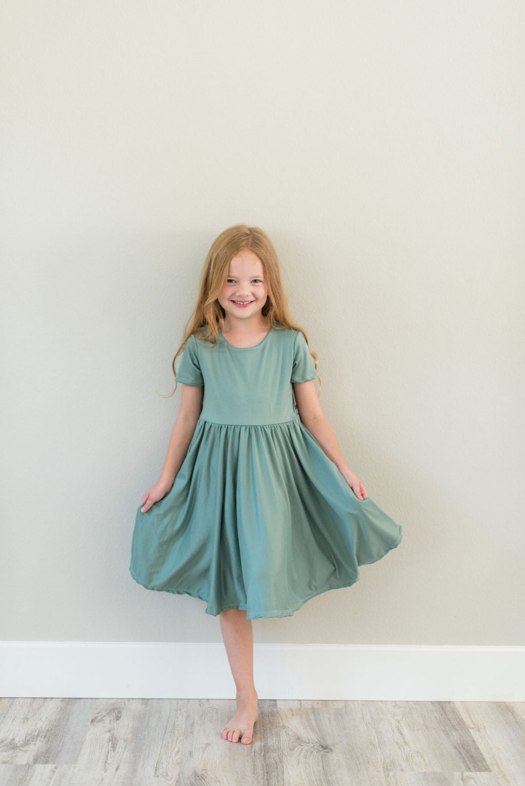 Sage Double Twirl Dress