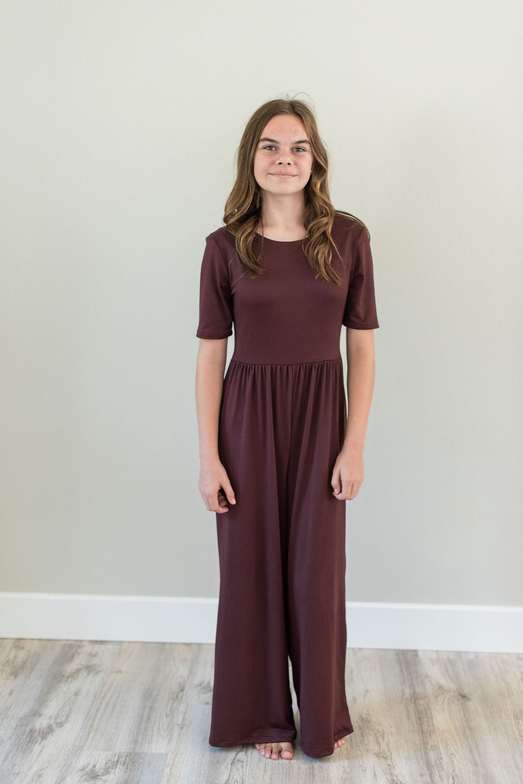 Burgundy Romper