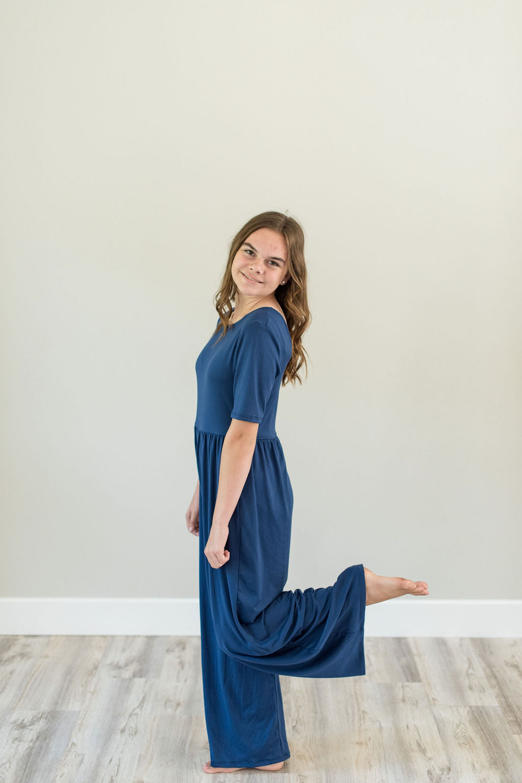 Navy Blue Romper