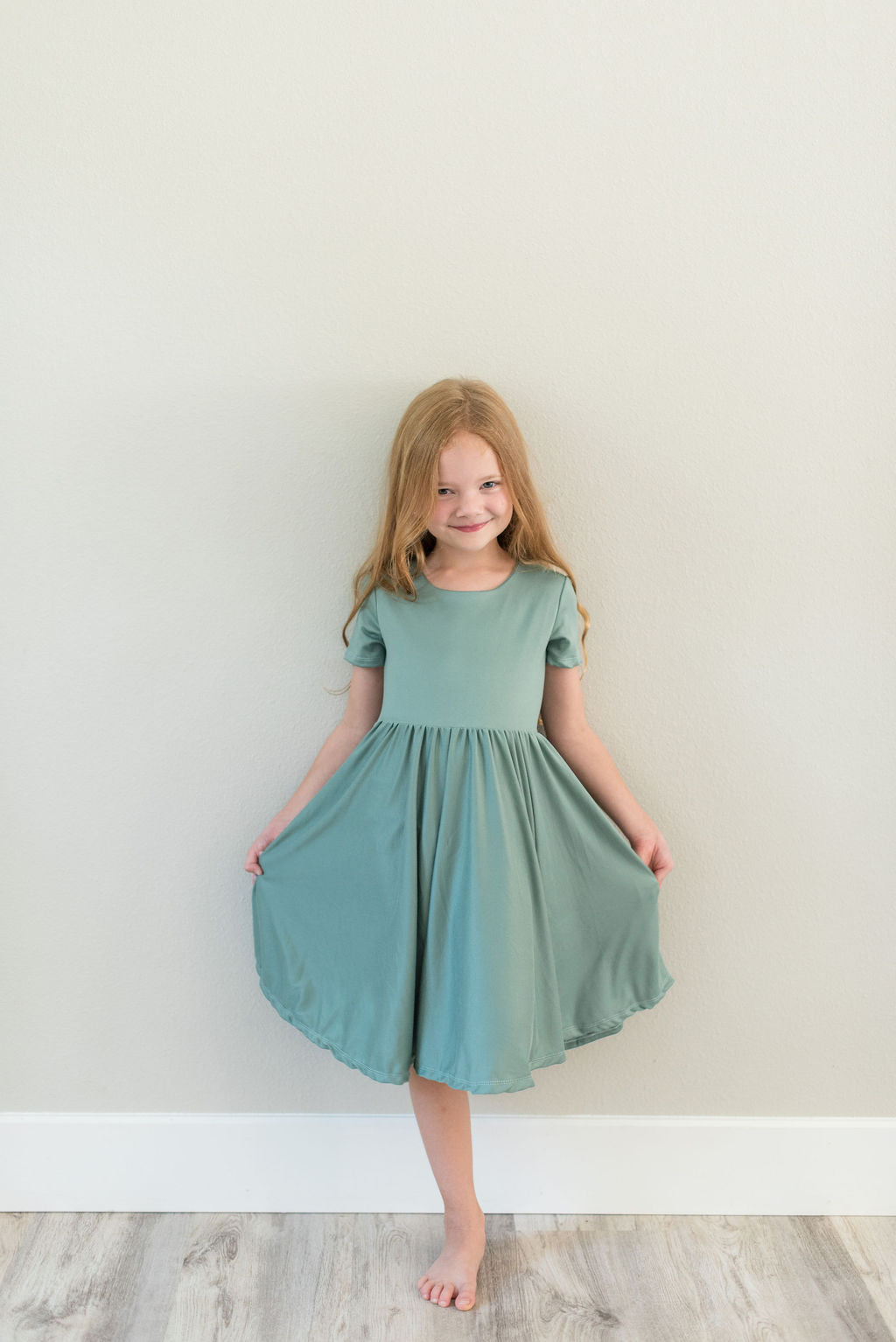 Sage Double Twirl Dress