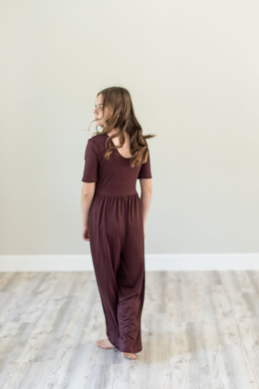 Burgundy Romper