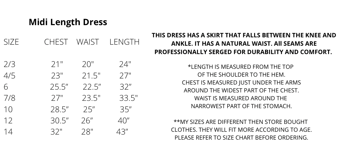 midi dress length in inches Floral Twist-tie Sleeve Midi Dress – Storytime & Stitches
